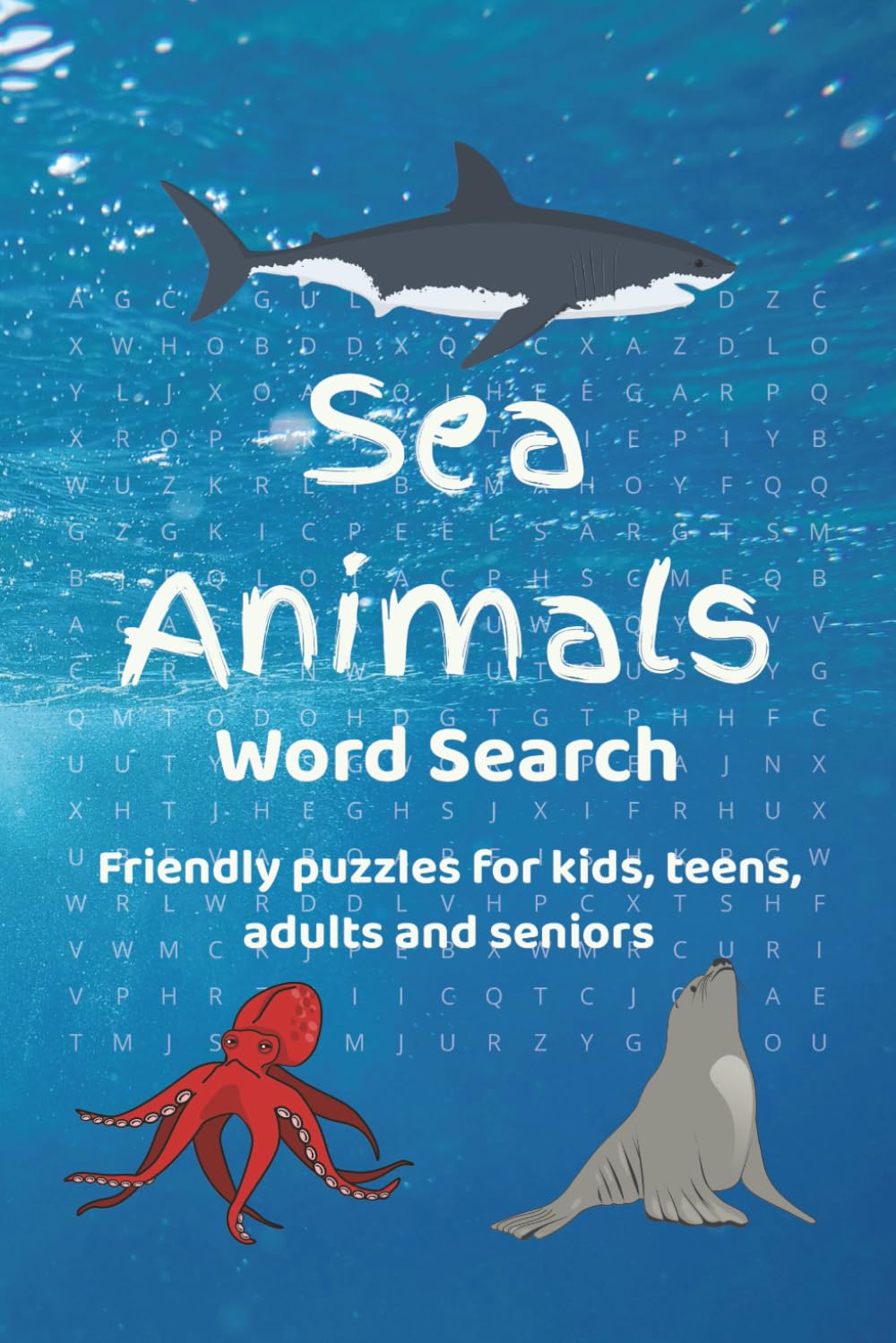 Sea Animals Word Search cover